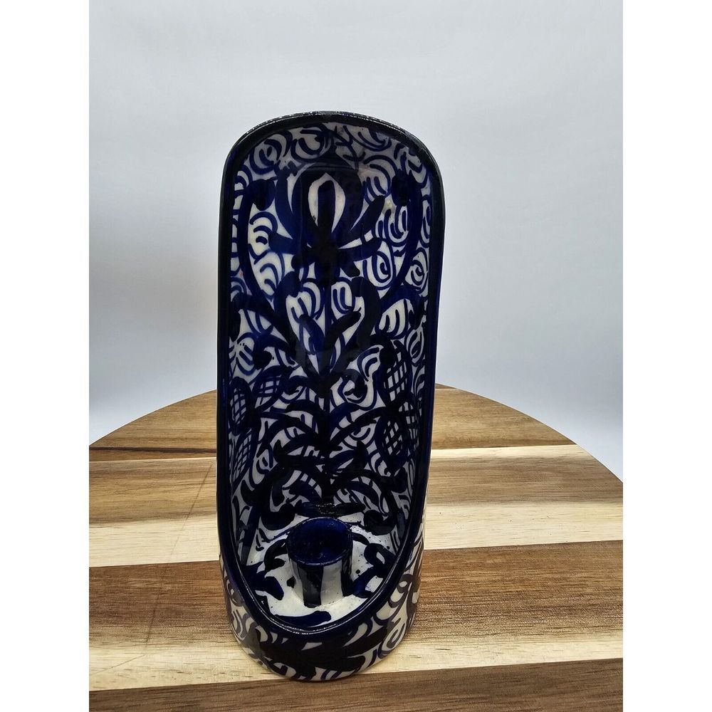 Mallorca Handle Painted Ceramic Candle Lantern‎ - Picture 4 of 10
